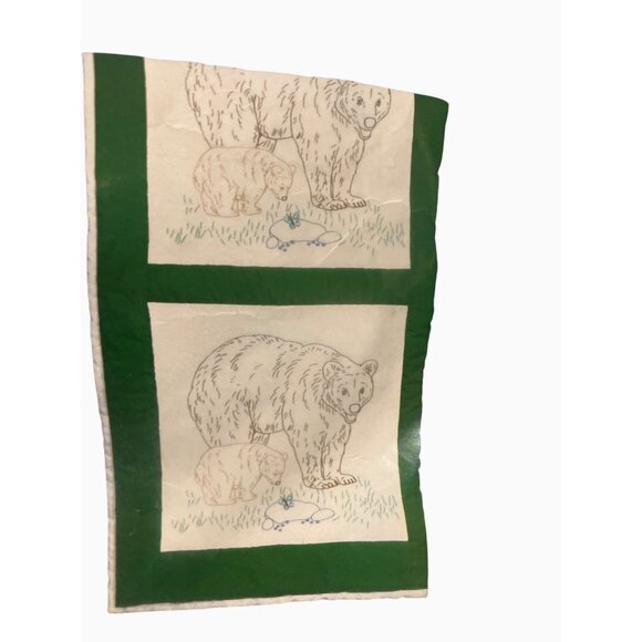 Quilt Squares Bear Family Embroidery Pattern Jack Dempsey Needle Art Craft Kit - Picture 5 of 13